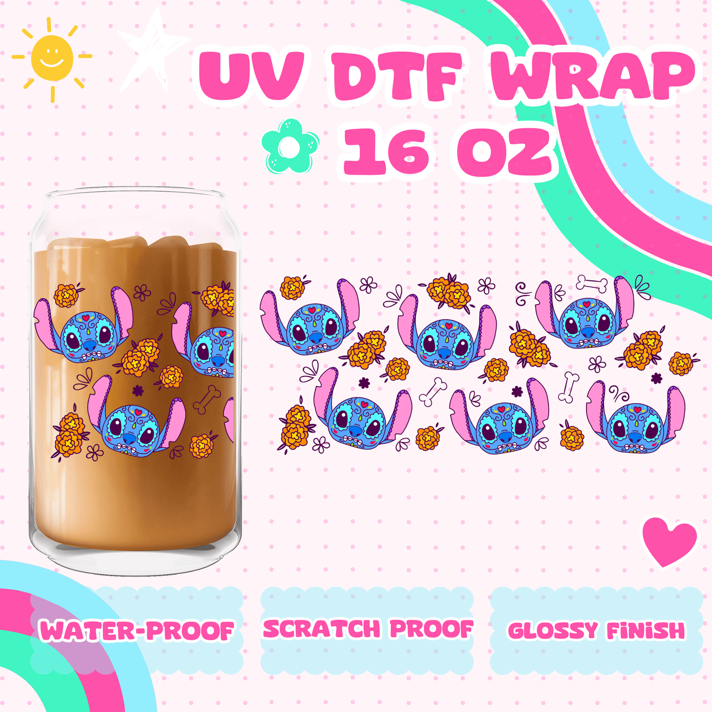 DAY OF THE DEAD ALIEN- UV DTF