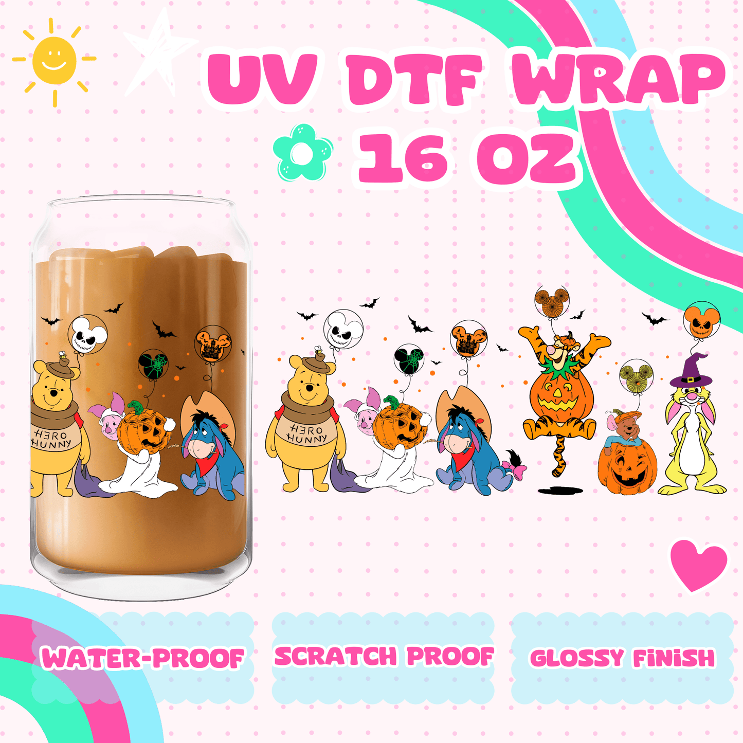HALLOWEEN POOH CREW- UV DTF