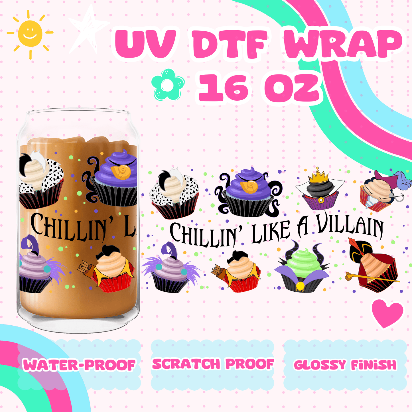 VILLIAN CUPCAKES- UV DTF