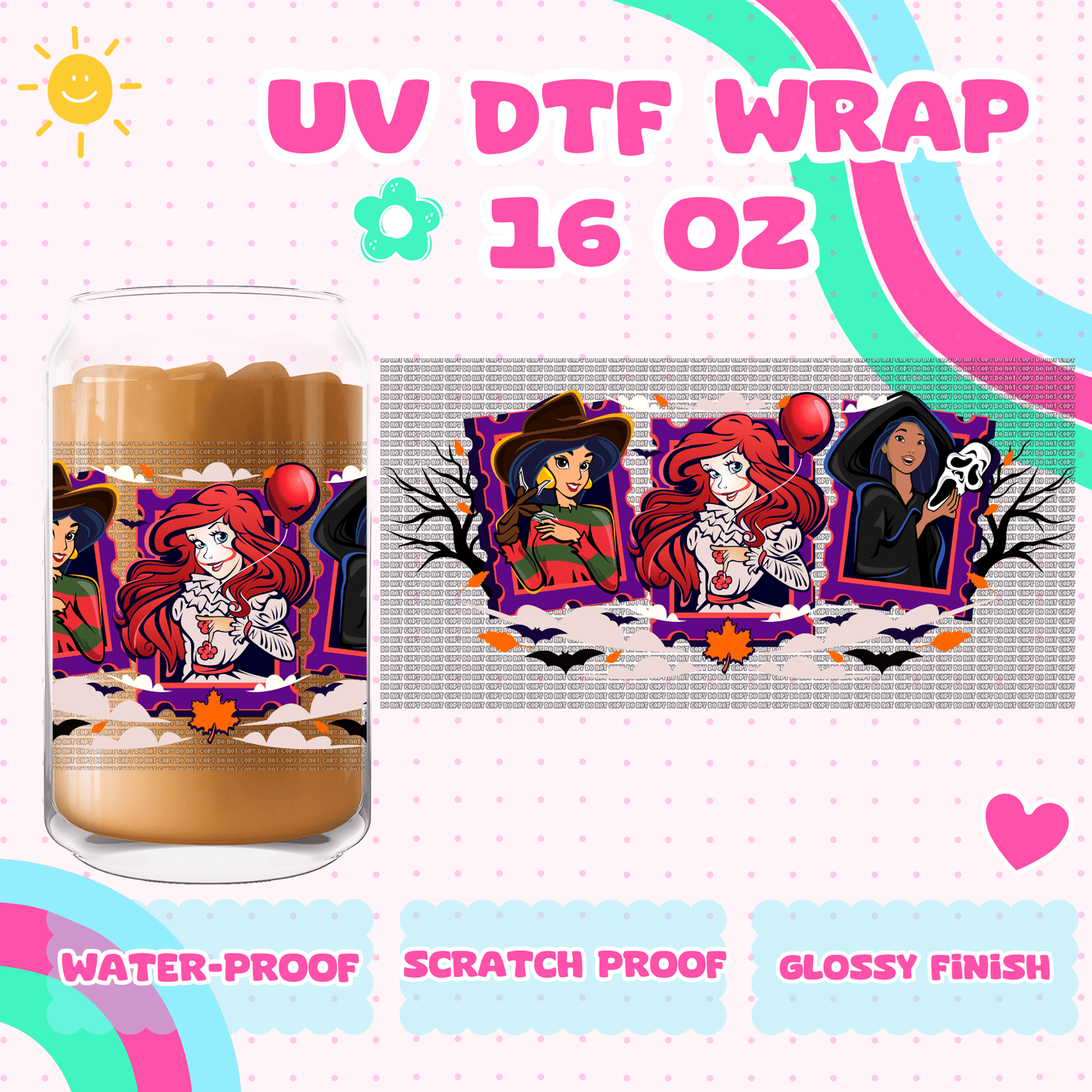 SPOOKY PRINCESSES- UV DTF