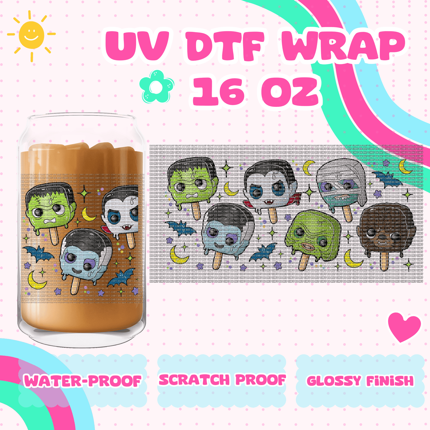 SPOOKY POPS-UV DTF