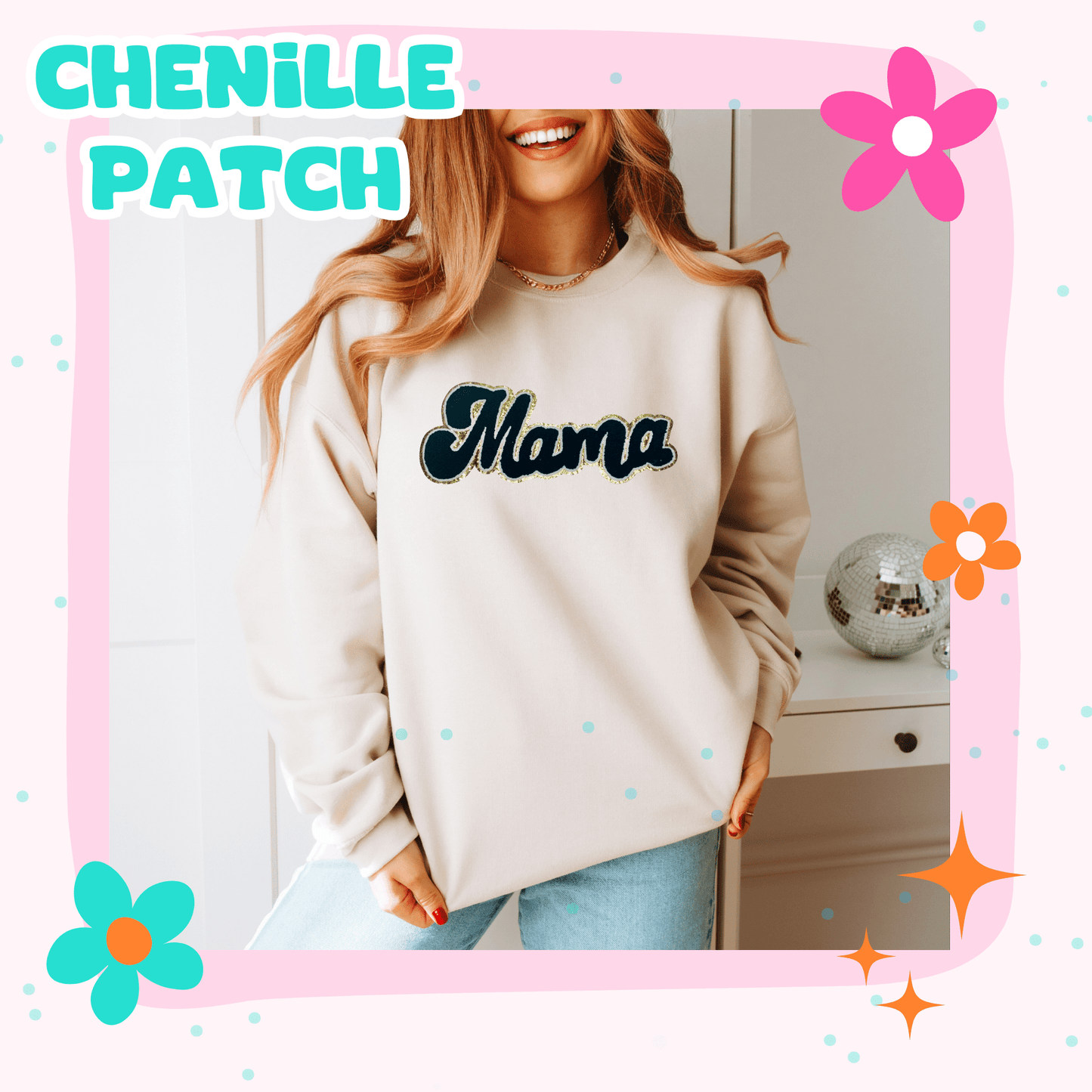 Black Mama-CHENILLE Patch
