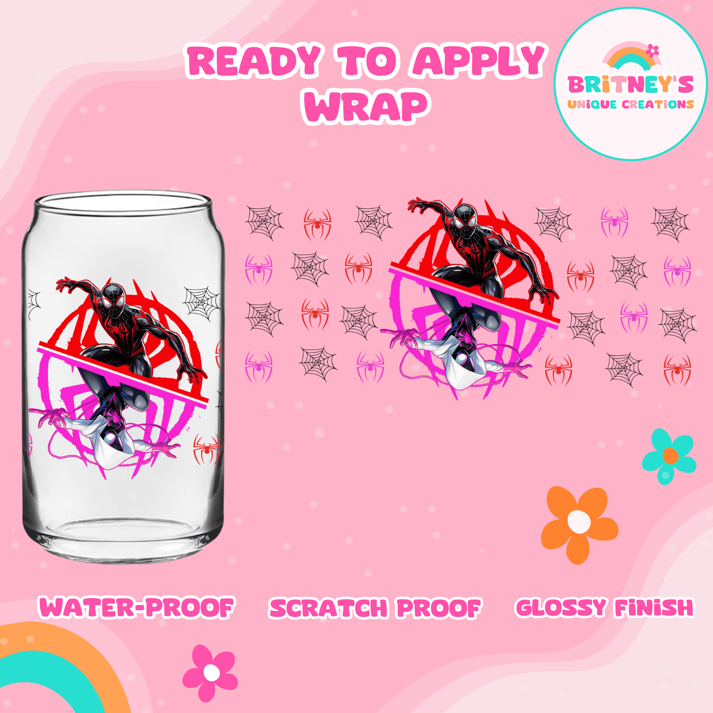 UV DTF ~ SPIDERMAN & GWEN