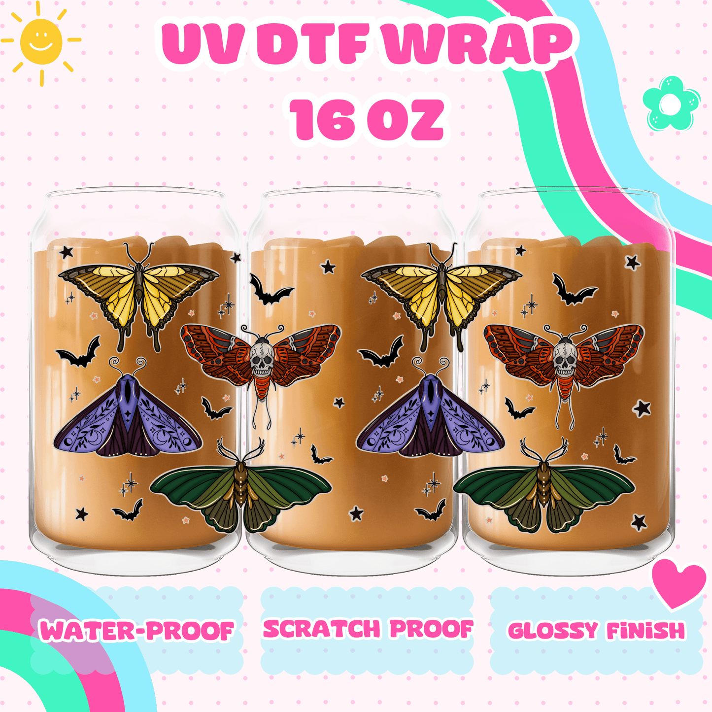 butterflies- uv dtf