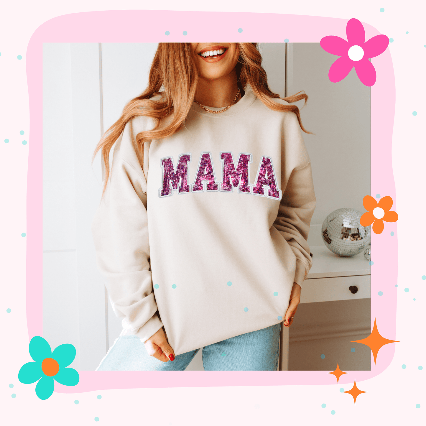 Glitter Mama Chenille Patch