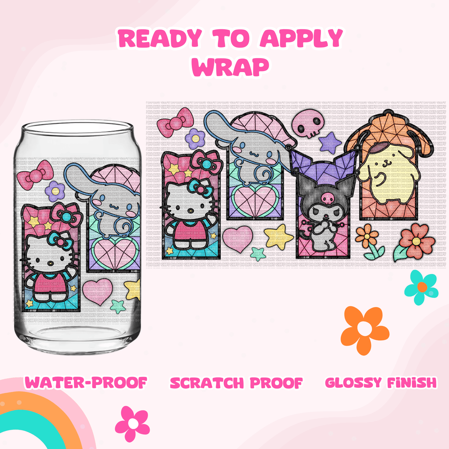 UV DTF- KAWAII GLASS