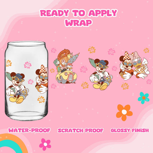 UV dtf | glass can wrap |  libbey glass wrap - Beach time