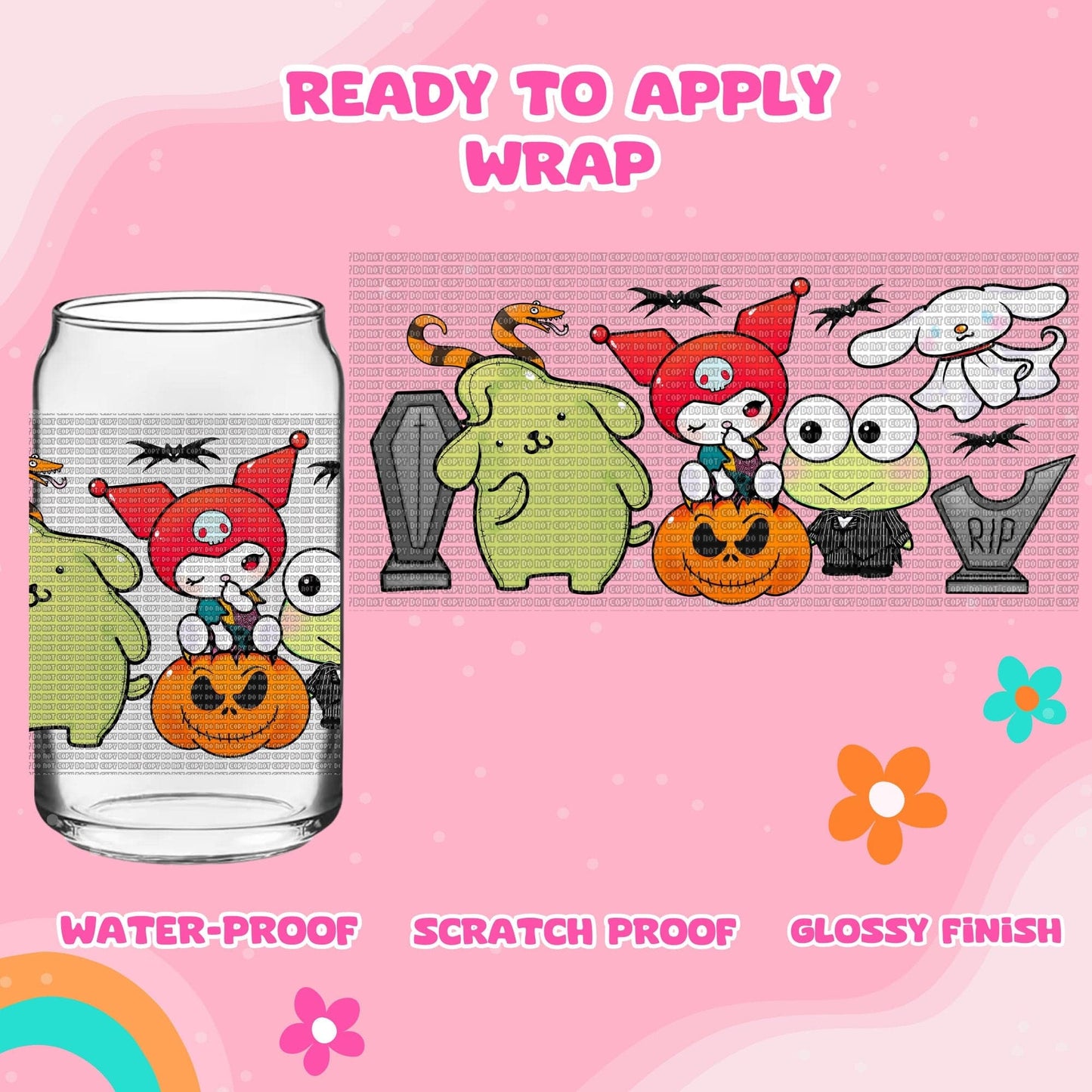 UV dtf | glass can wrap | libbey glass wrap_ NBC cuties