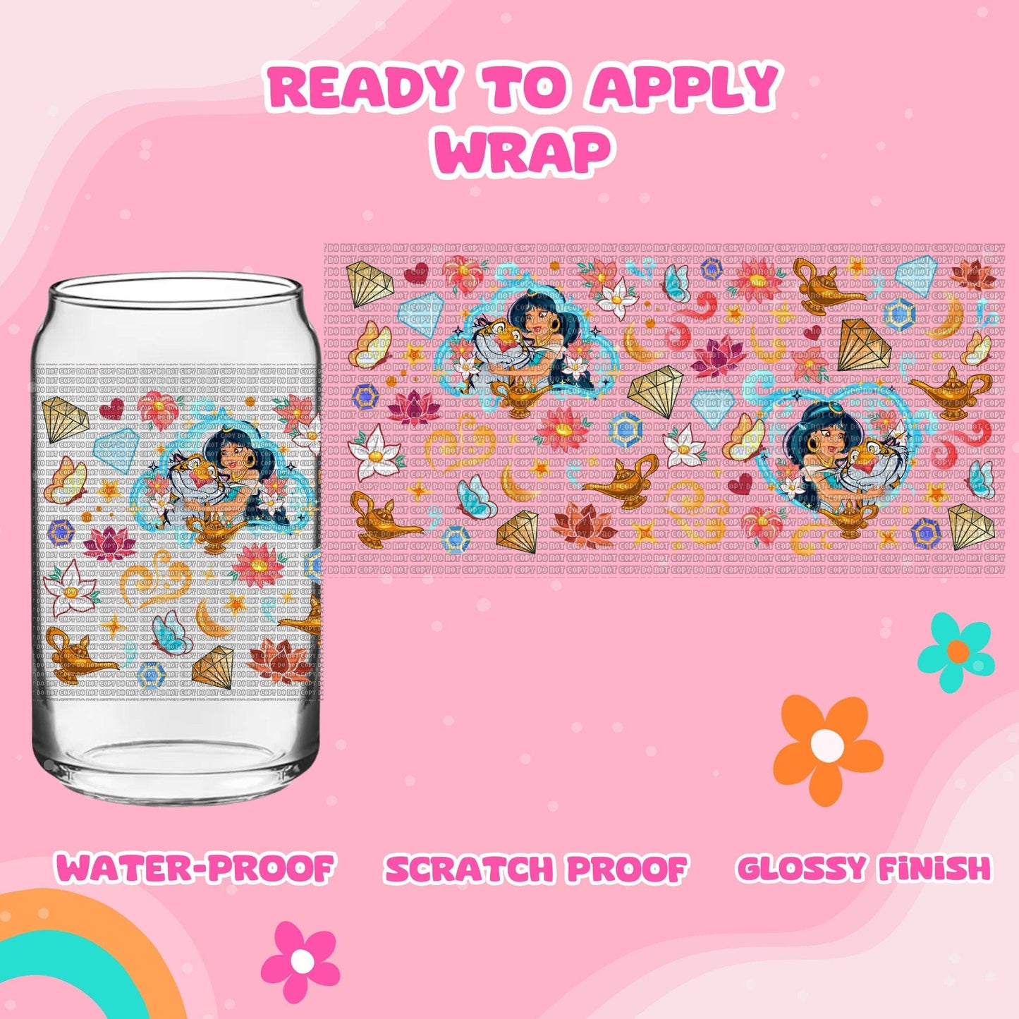 UV dtf | glass can wrap | libbey glass wrap - Jazzy