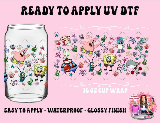 UV dtf | glass can wrap |  libbey glass wrap