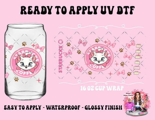 UV dtf | glass can wrap |  libbey glass wrap| marie