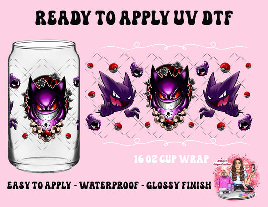 UV dtf | glass can wrap |  libbey glass wrap gangar