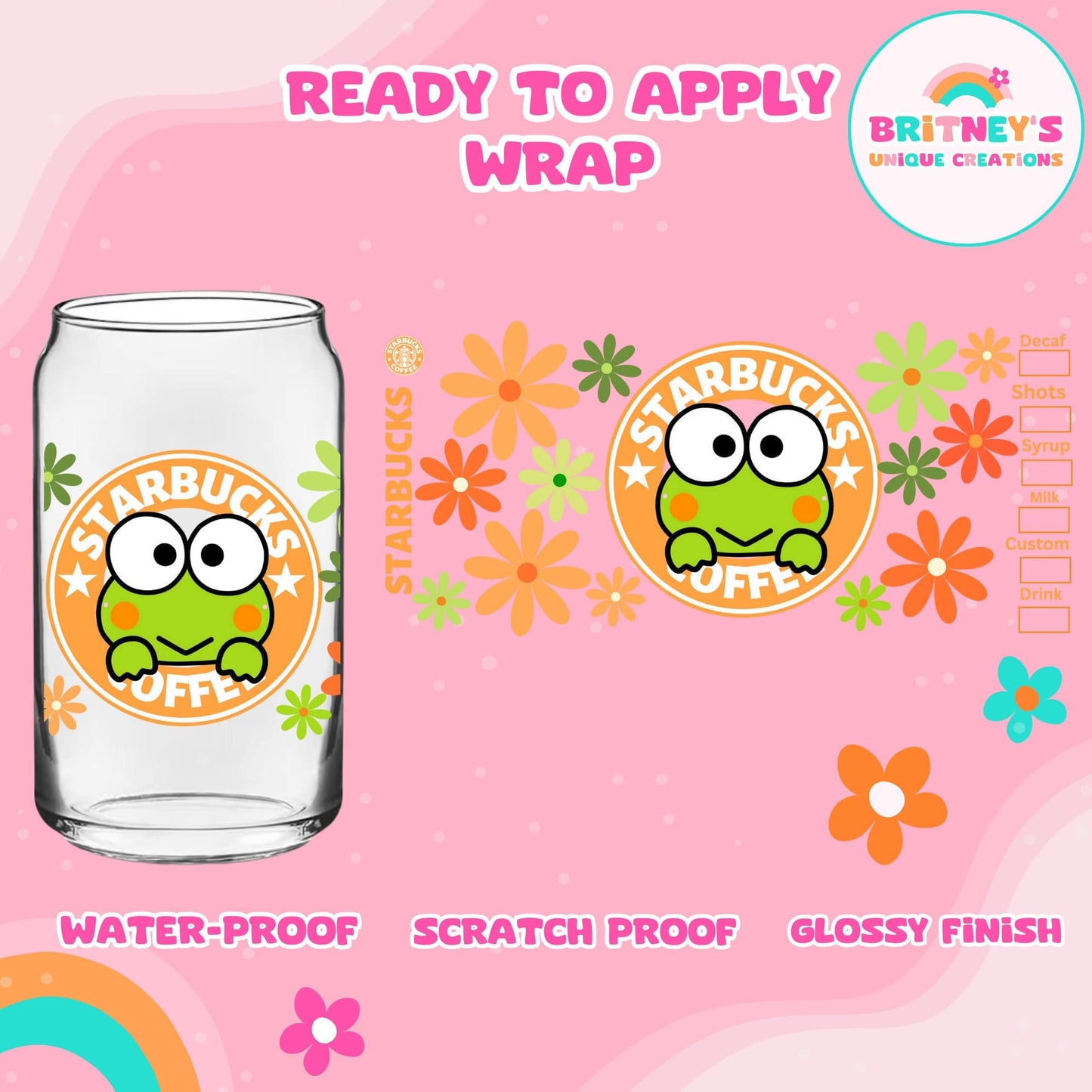UV dtf | glass can wrap | libbey glass wrap~ kerr starbs