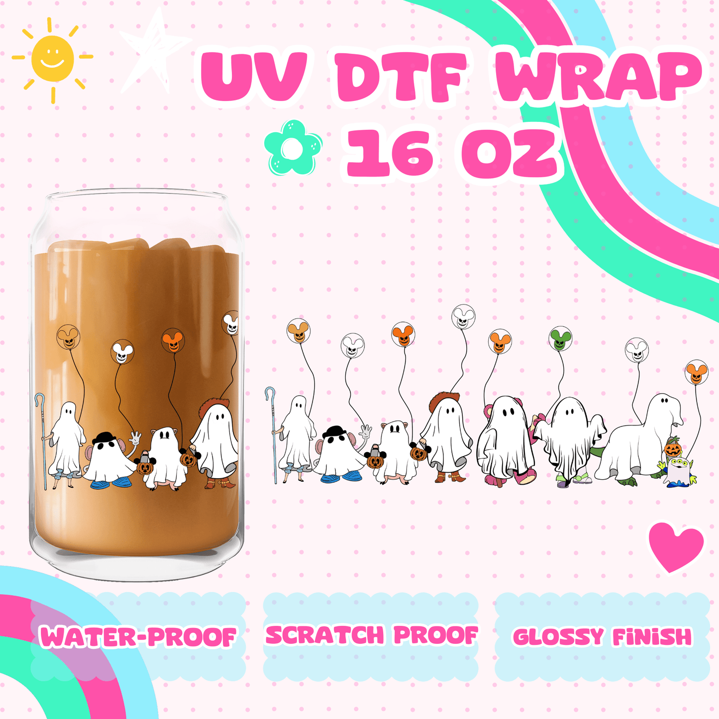 TS HALLOWEEN GHOSTIES- UV DTF