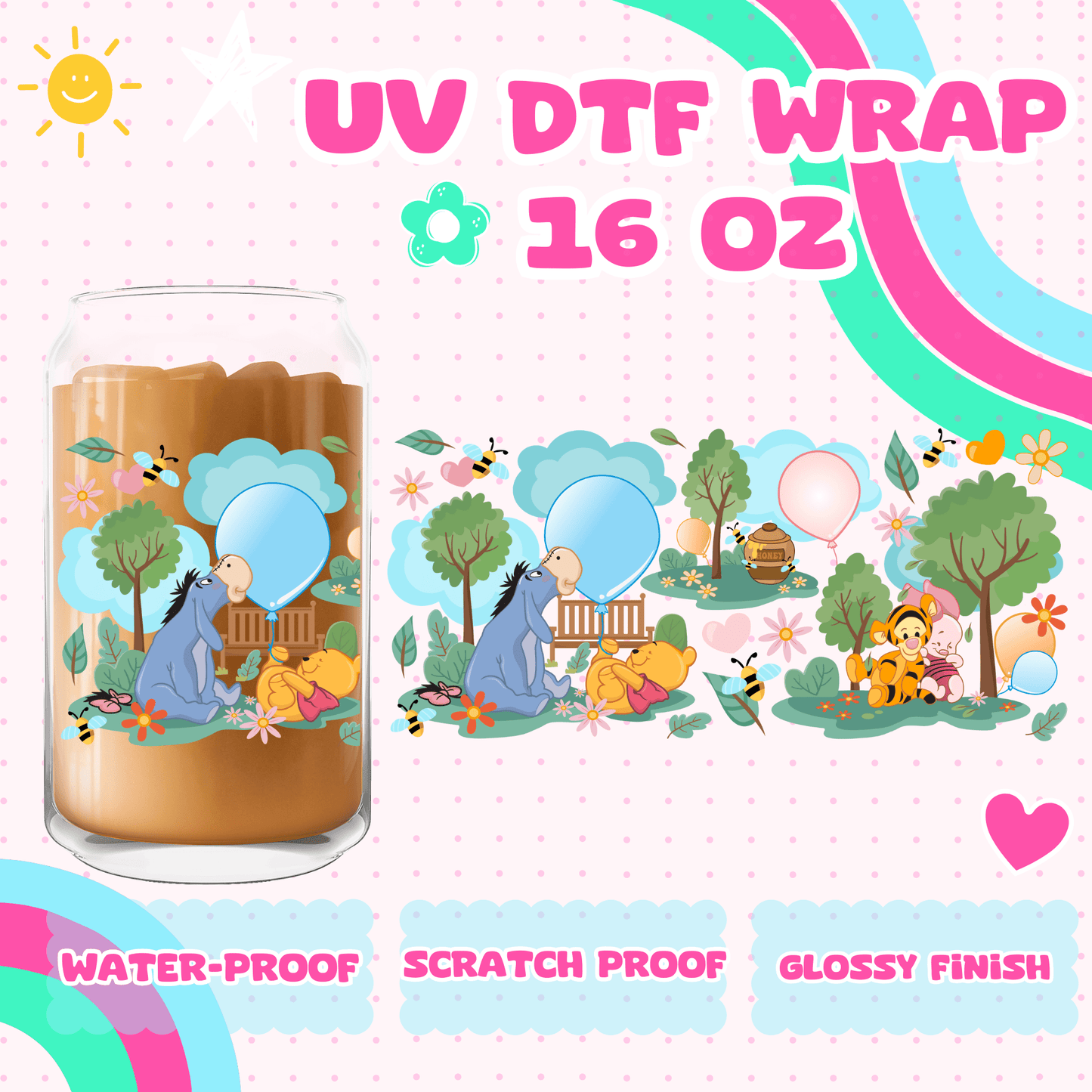 POOH BABIES-UV DTF