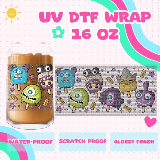 MONSTERS IN POPS- UV DTF