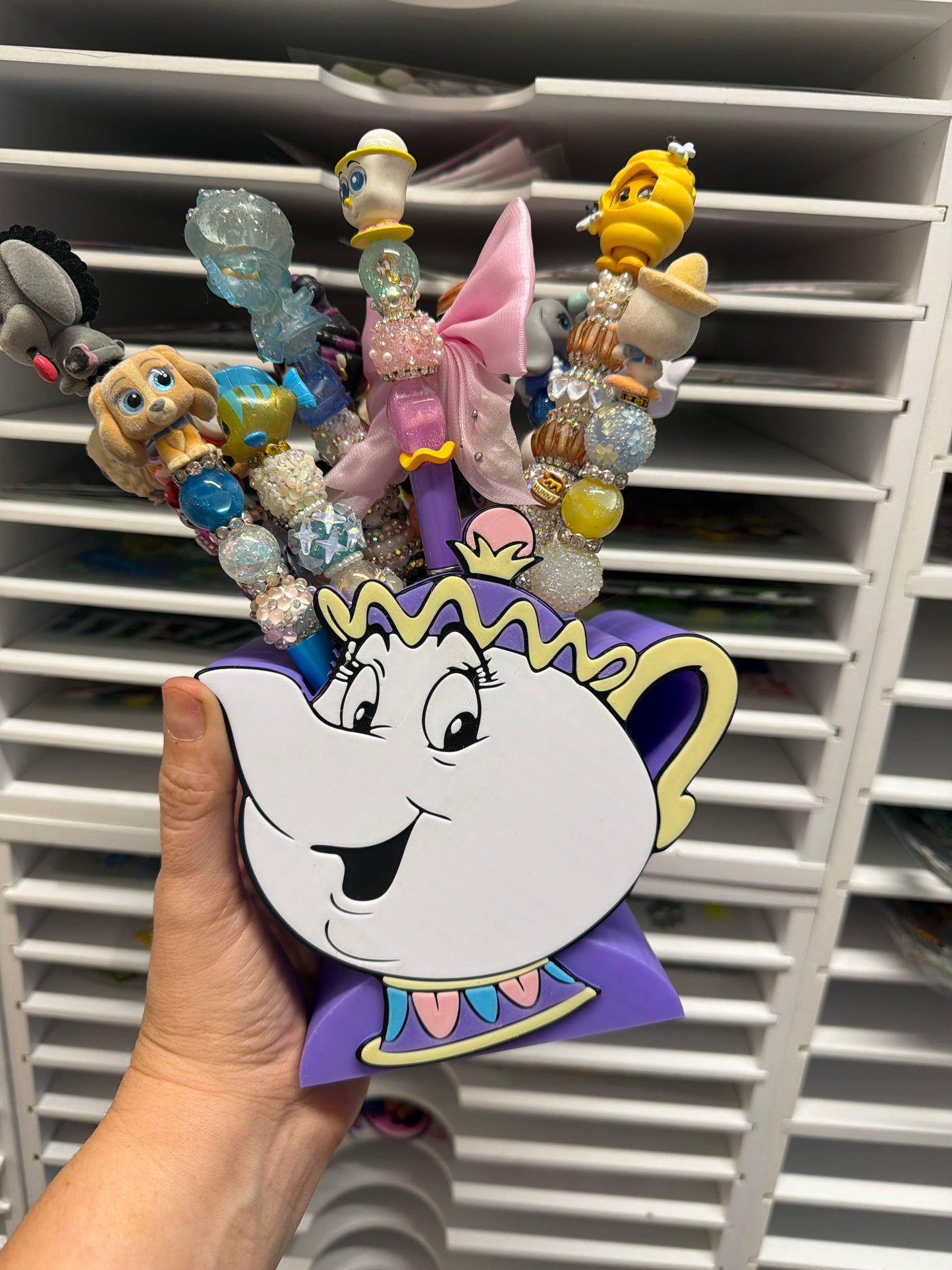 Pot pen holder
