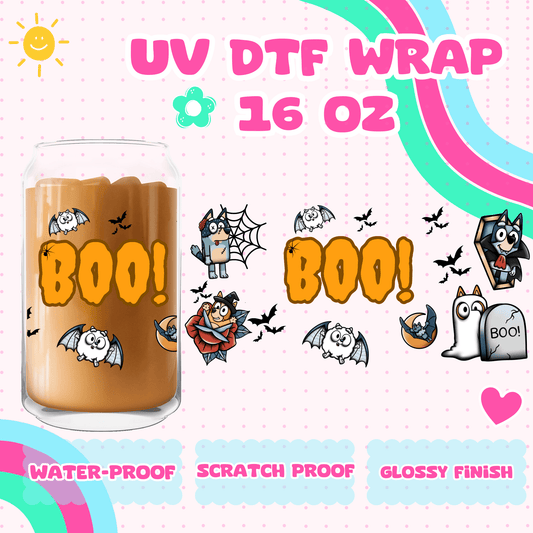 BLUE DOG SPOOKS- UV DTF