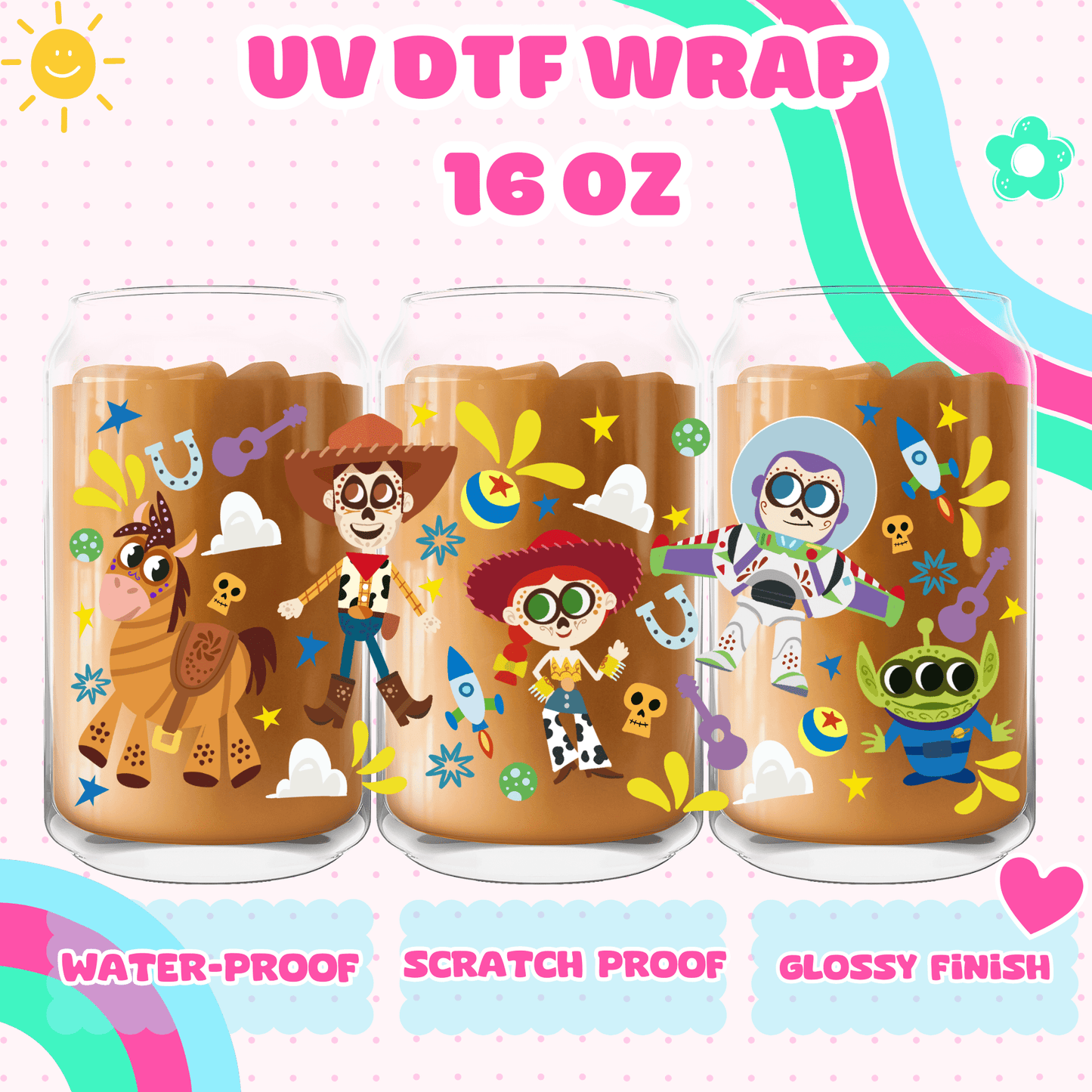 toy story day of the dead- uv dtf