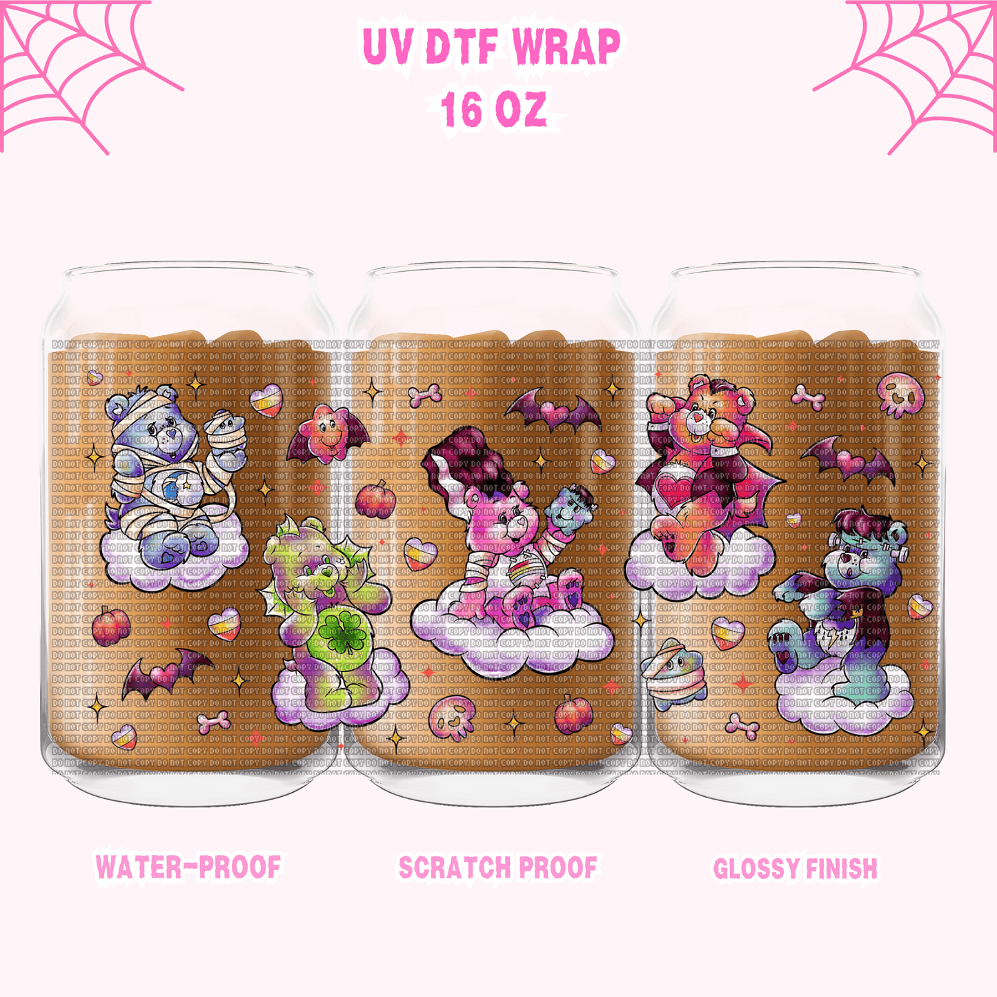 CAREBEAR SPOOKS-UV DTF