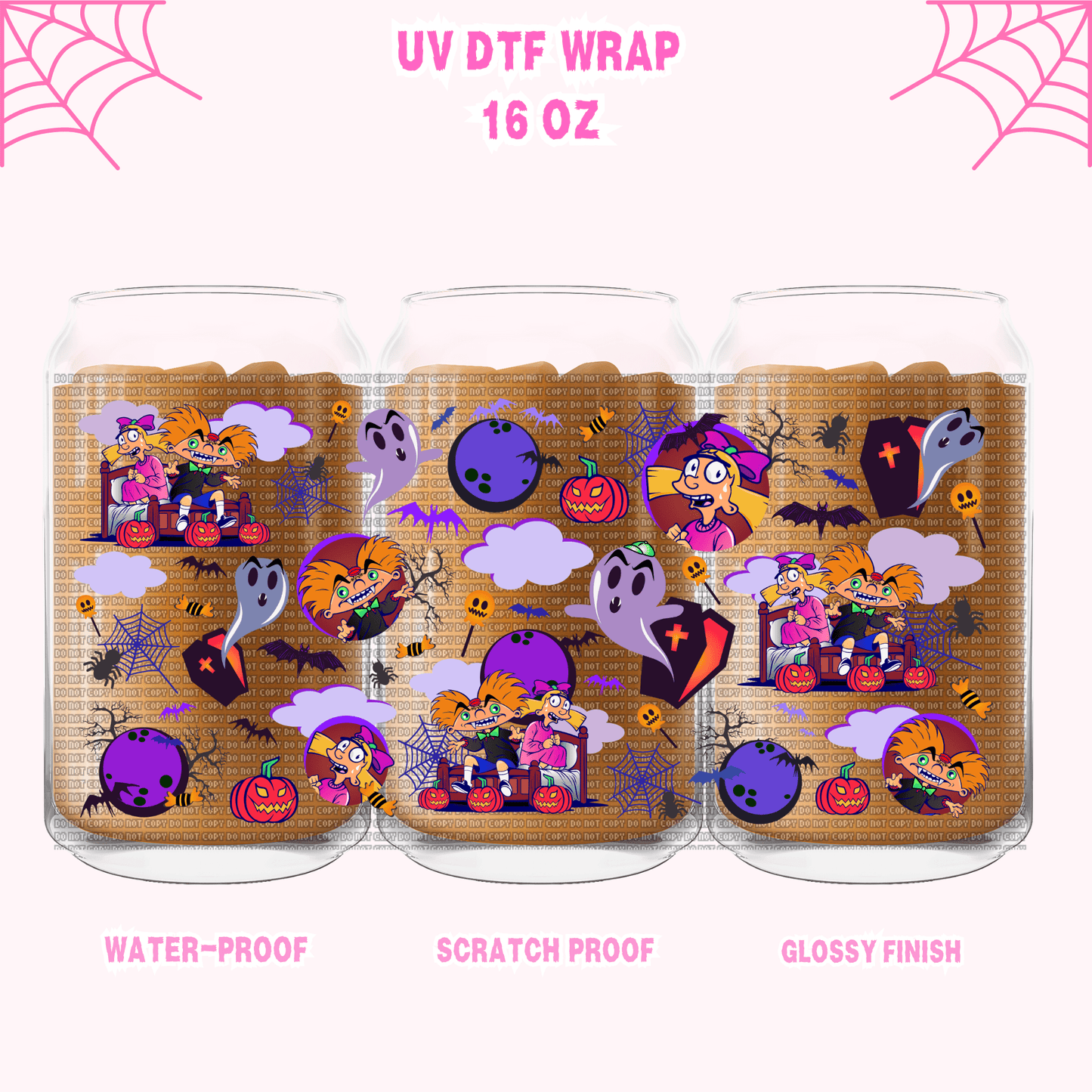 HEY ARNOLD SPOOKS-UV DTF