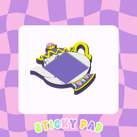Pot sticky pad holder