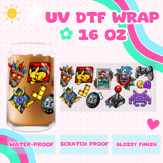 90s GAMES-UV DTF