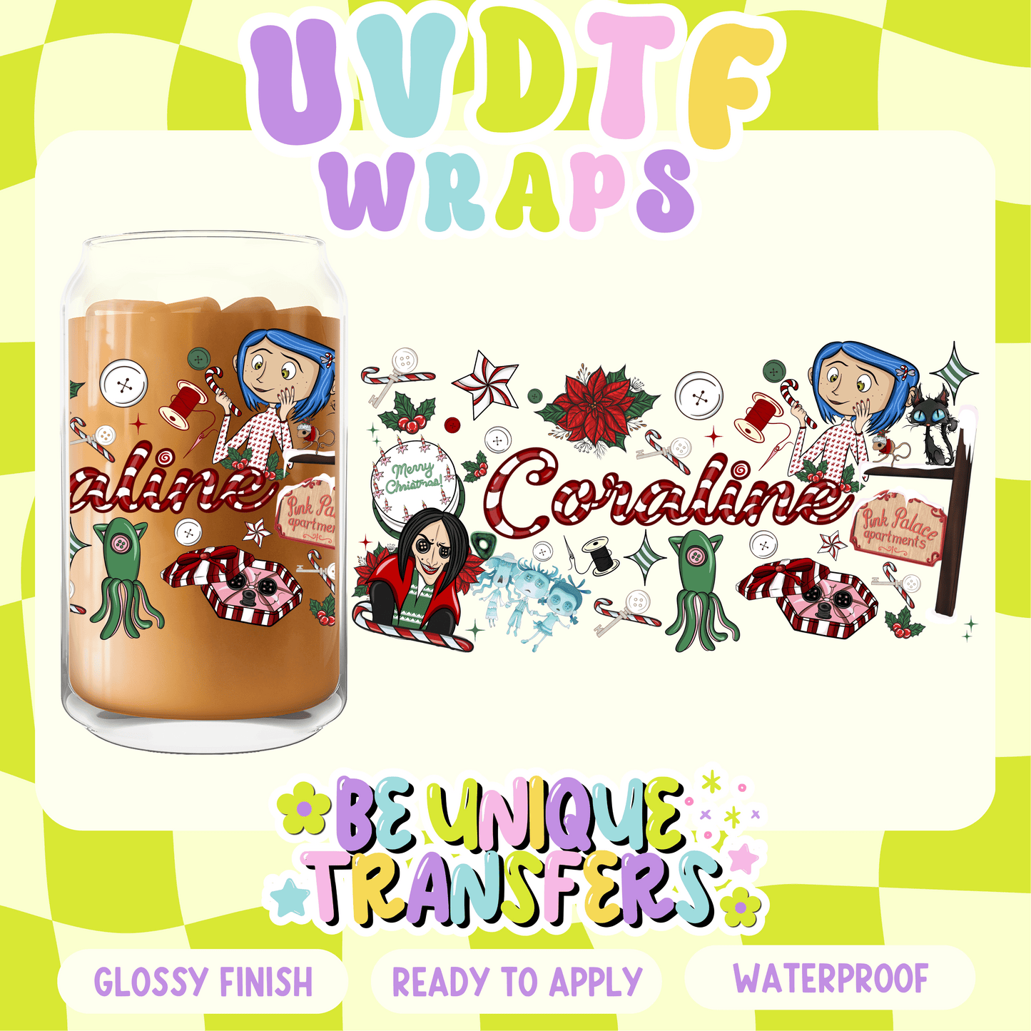 coraline xmas candy cane