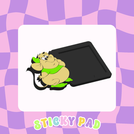Mouse sticky pad holder