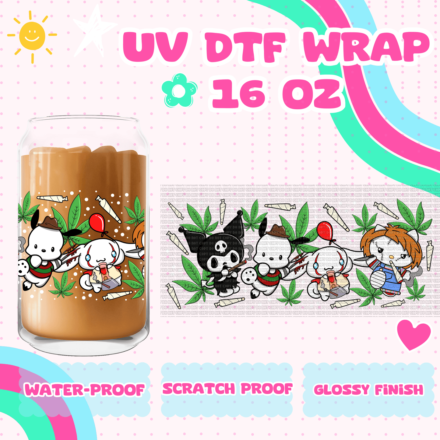 UV DTF- SMOKY KAWAII