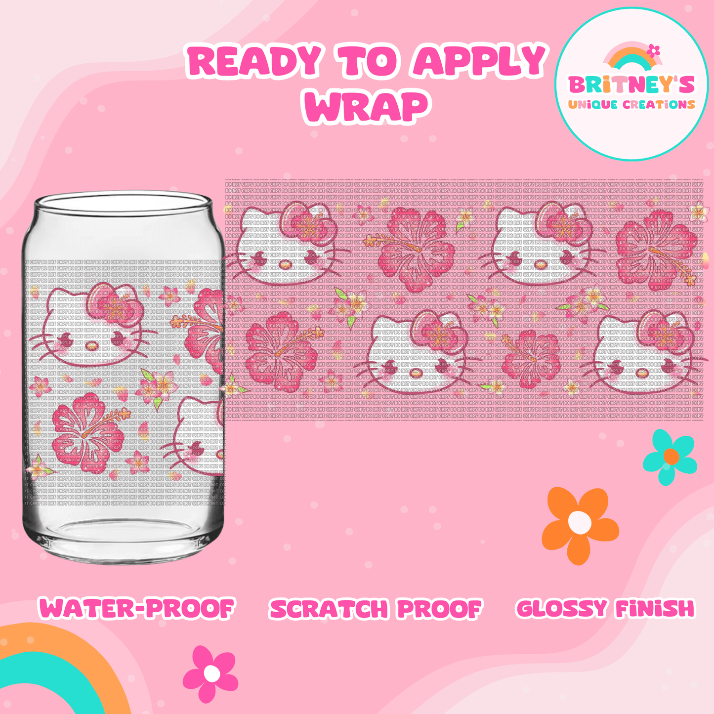 UV DTF HAWAII KITTY