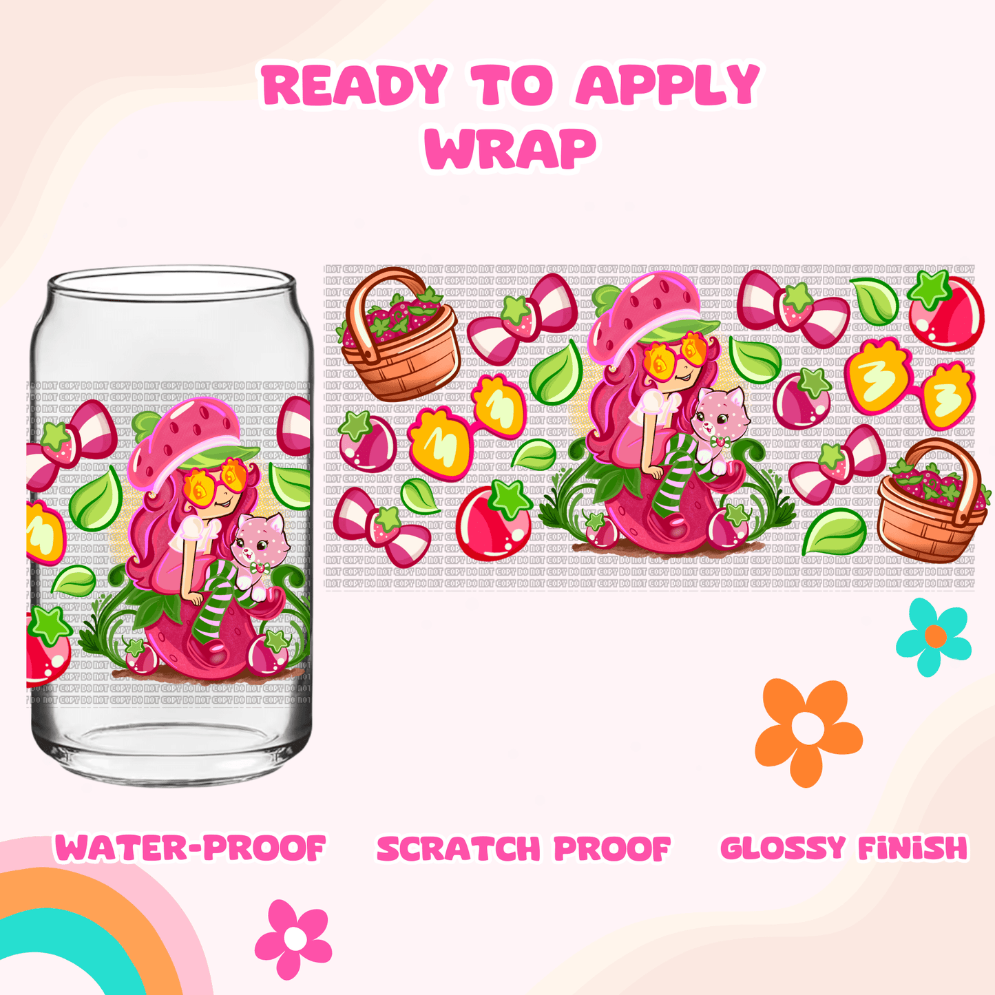 UV DTF- STRAWBERRY PICNIC