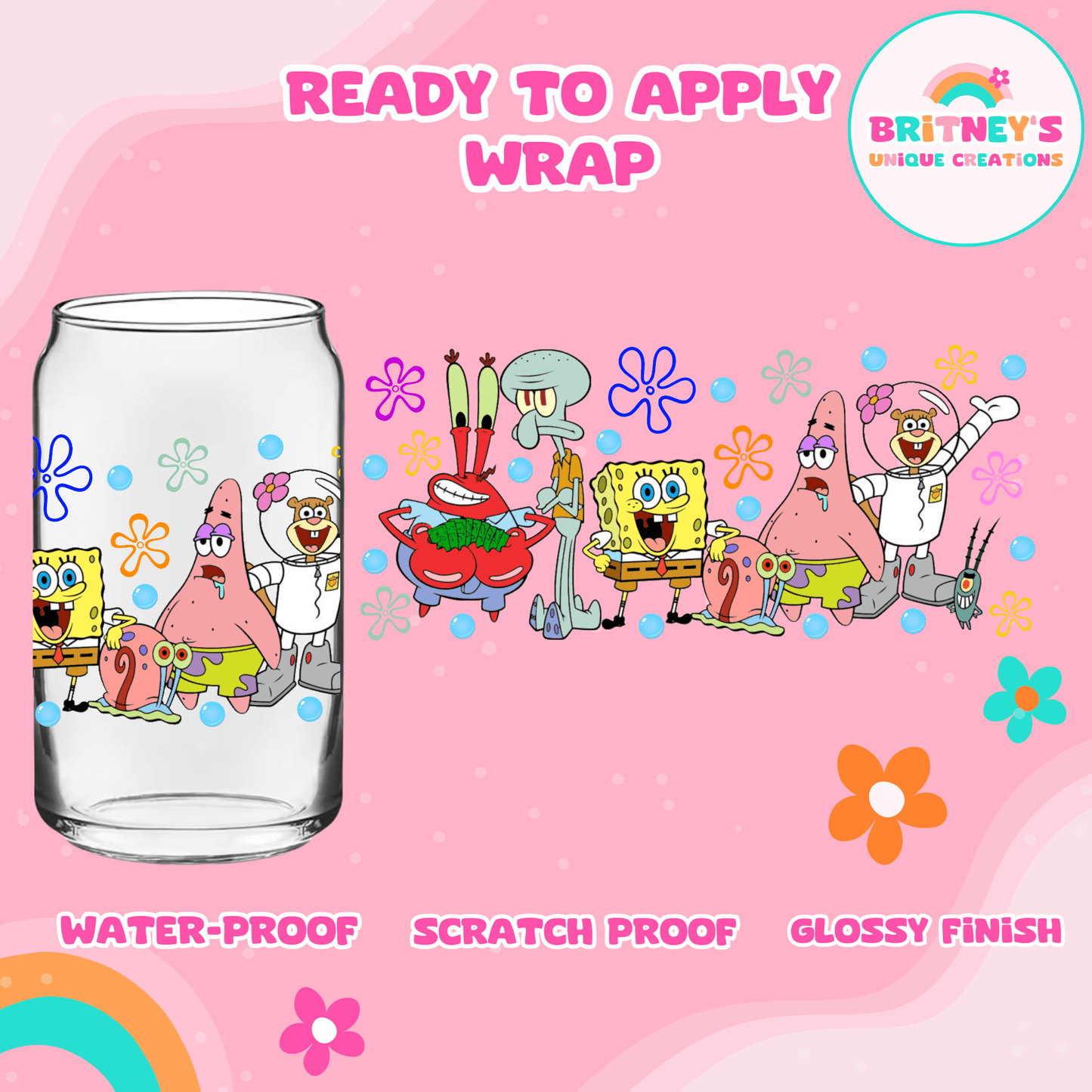 UV DTF SPNGEBOB CREW