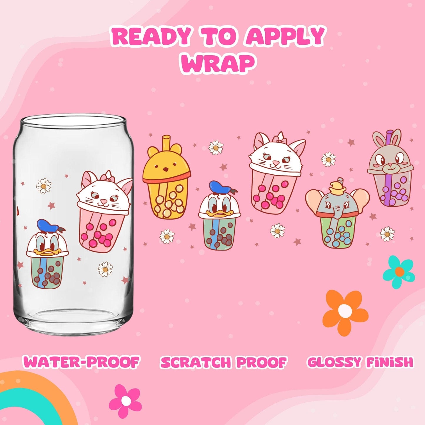 UV dtf | glass can wrap |  libbey glass wrap -bobas