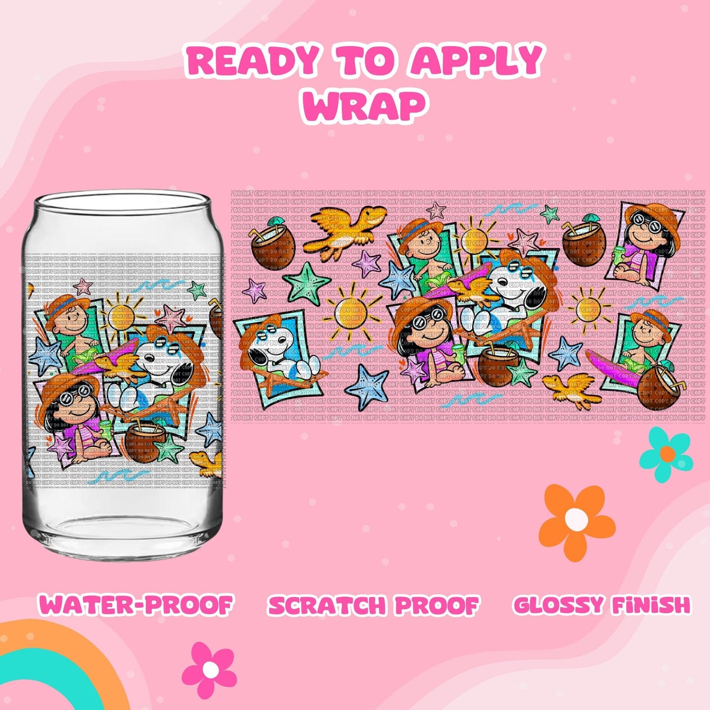 UV dtf | glass can wrap |  libbey glass wrap - snoop picture of Summer