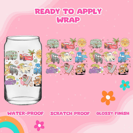 UV dtf | glass can wrap |  libbey glass wrap_ cars summer