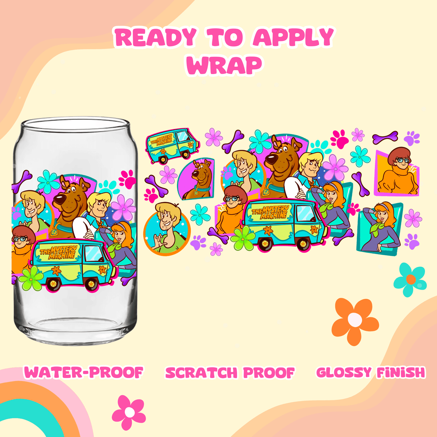 UV DTF- SCOOBY AND CREW