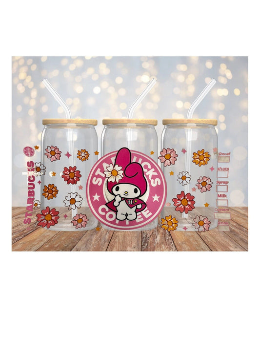 UV dtf | glass can wrap |  libbey glass wrap| melody
