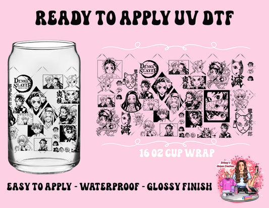 UV dtf | glass can wrap |  libbey glass wrap
