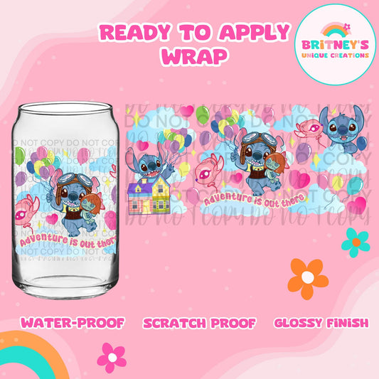 UV dtf | glass can wrap |  libbey glass wrap| up stitch
