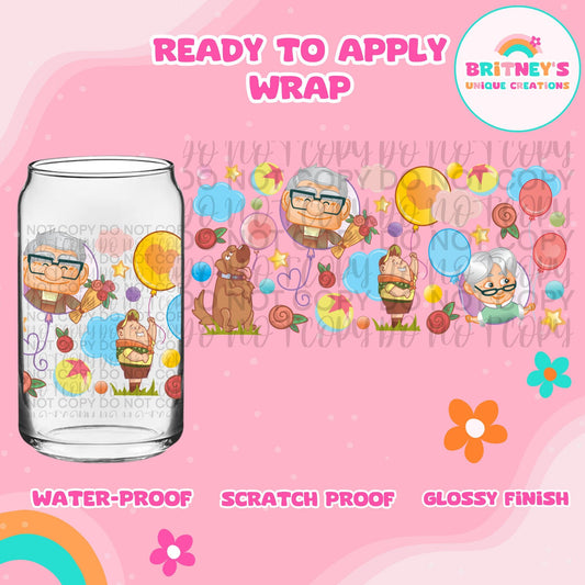 UV dtf | glass can wrap |  libbey glass wrap| Up - older edition