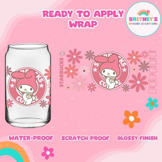 UV dtf | glass can wrap |  libbey glass wrap~ My Mel starbs