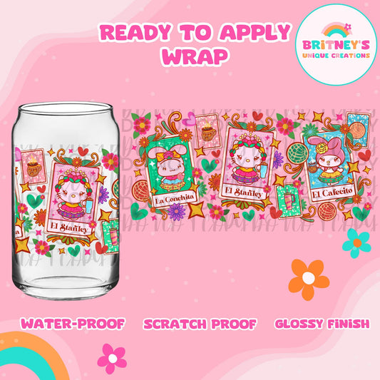 UV dtf | glass can wrap |  libbey glass wrap~ Stanley concha’s