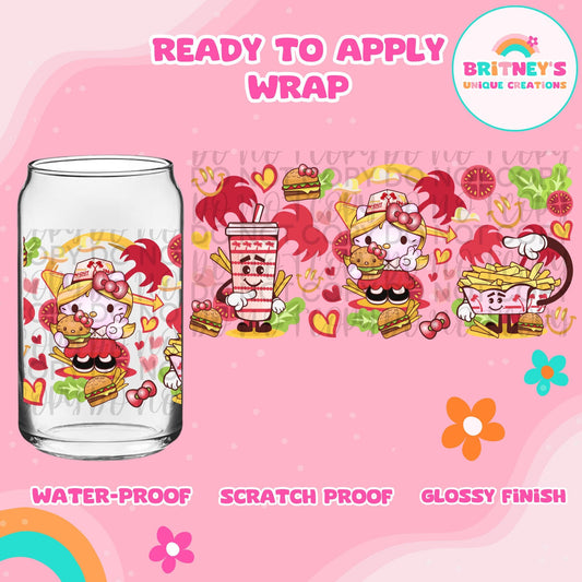 UV dtf | glass can wrap |  libbey glass wrap~ In-n-out