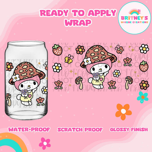 UV dtf | glass can wrap |  libbey glass wrap~ cottage my Mel